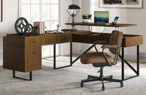 L-shaped desks
